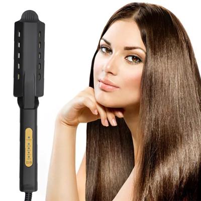 China Outdoor salon hair straightener hair cabello machine custom planchas titanium 200 C for sale