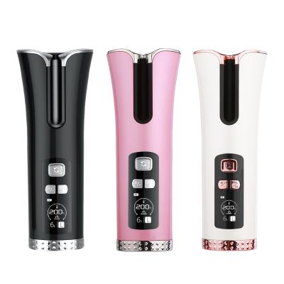 China Multifunctional Hair Curler USB Charging Wireless Portable Automatic Rotating Hair Curler Hair Curling Iron for sale