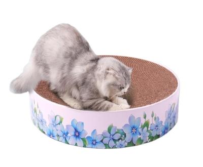 China Amazon Stump Type Sustainable Hot Sale Goods Recyclable Paper Cardboard Cat Scratcher With Catnip Te koop