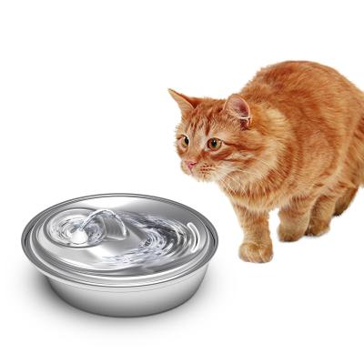 中国 Automatic Water Purifier Fashion Waist Cat Dog Pet Water Feeder Dispenser Stainless Steel Intelligent Automatic Fountain 販売のため