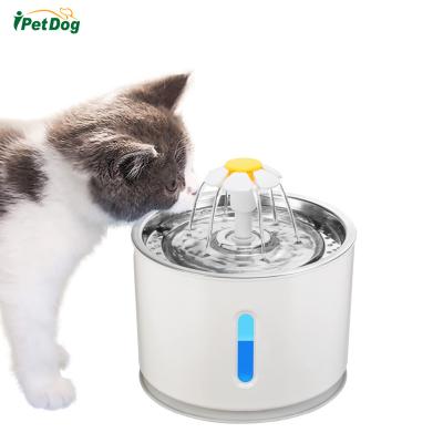 China 2.4L Capacity Automatic LED Small Cat Dog Water Fountain Dispenser with Automatic Closed en venta