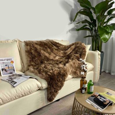 China Comfortable high quality PORTABLE for home decor keep warm pilesofa long blanket for sale