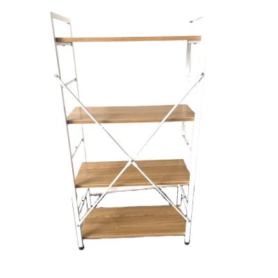 China Stocked Pretty Powder Coated Home Storage Book Corner Shelf for sale