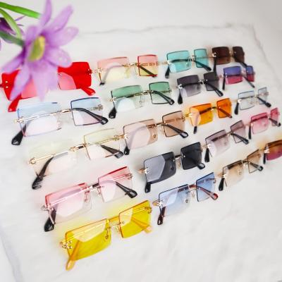 China Fashion Sunglasses 1966 Women Shades Sun Glasses 2022 Rimless Designers Sunglasses Wholesales for sale