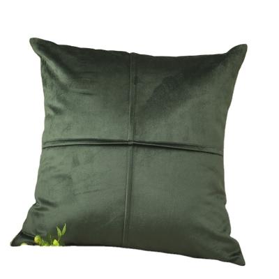 China Sofa Cushion Color Siover Customizable New Style Ins Puremple Quilting Pillow Viable Warm Deerskin Velvet for sale