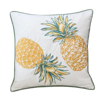 China Sustainable Decorative Cushion 45*45 Pineapple Pattern Seats For Living Room Sofas for sale