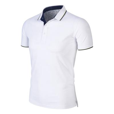 China Anti-pilling Wholesale Casual T-shirts 100%cotton Logo Embroidered Polo Shirts Custom Made 210gsm Mens Polo Shirts for sale