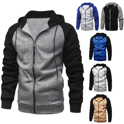 China High Quality Custom Embroidered Hooded Hooded Men's Zipper Sweatshirt 300gsm Cotton Unisex Sweatshirt White Anti Shrink for sale