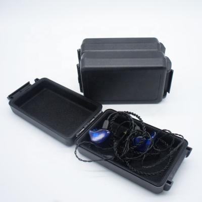 China EMI Classic Plastic Back Hard Case Earphone Shockproof Stand In Ear Monitor Box With Foam Inside for sale