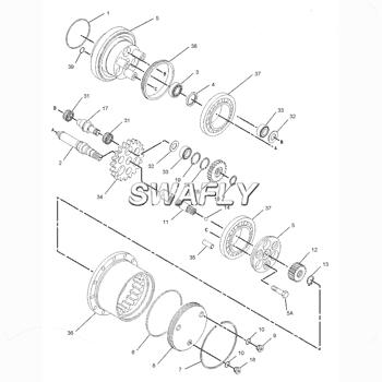 China SWAFLY Machinery Repair Shops 1719422 Excavator Shaft 307B 307C 308C Diesel Spare Part For Excavator Part for sale