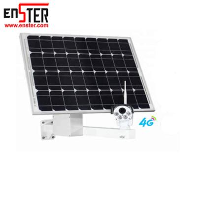 China ENSTER NIGHT VISION Solar Panel 4G Sim Card Camera PTZ 4X Outdoor Waterproof Zoom Solar Camera P2P CCTV Wireless IP Camera H.265 for sale