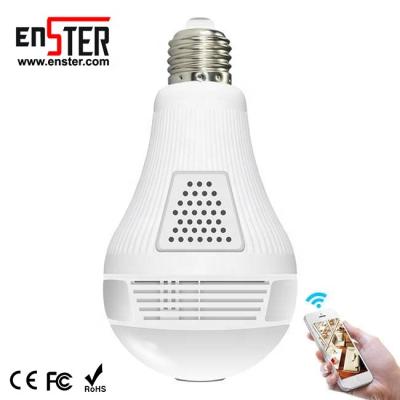 China Highest Product Two Way Audio 960P 360 Degree Panoramic CCTV Security IP Bulb Wireless WiFi Hidden Camera for sale