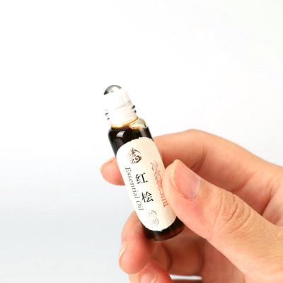 China Chinese Natural Body Oil Essential Oil Red Juniper Glass Bottle Glass Incense Massage Essential Oil for Skin for sale