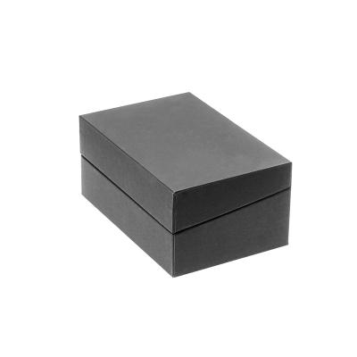 China Recycled Lipstick Cosmetic Box Custom Black Logo Magnetic Gift Boxes Materials Packaging With Eva Foam for sale