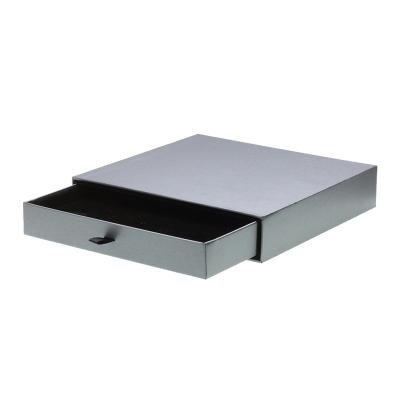 China Recycled Materials Wholesale Custom Fancy Rigid Sliding Out Drawer Logo Box Gift Box For Jewelry Accessory Storage Retail Box for sale