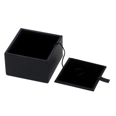 China Eco - Friendly Custom Luxury Velvet Square Jewelry Packaging Box With Logo for sale