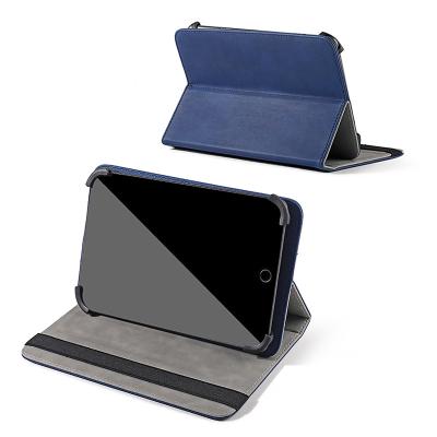 China Double Sided Universal Use Case For iPad 9inch 10inch PU Leather Blue In Stock Fast Shipping Tablet Case for sale