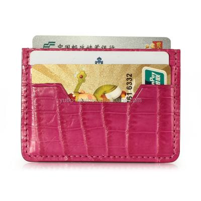 China Genuine Crocodile Leather Credit Card Holder for sale