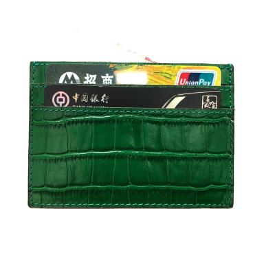 China 2022 fashion hot sale real crocodile leather card holder for sale