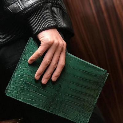 China Genuine Crocodile Dress Clutch Bag For Men Genuine Leather Envelope Bags Envelope Bag for sale