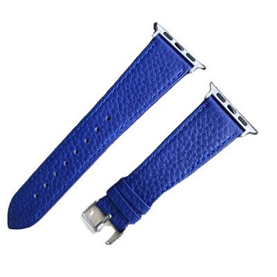 China Flexible Genuine Leather Watch Strap for Apple Watch for sale