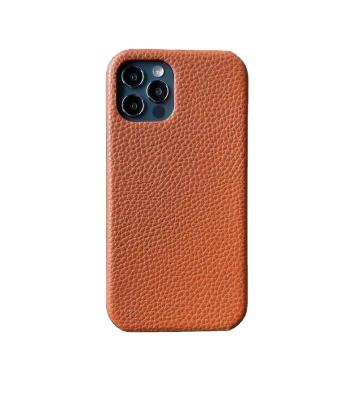 China Simple easy cheap price leather phone cover for iphone 13 pro pebble leather for sale