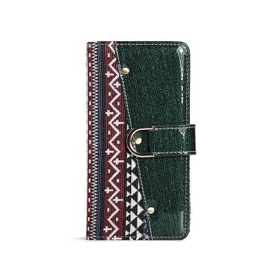 China Simple Luxury Easy Flip Mobile Cover Wallet Card Holder Genuine Leather Phone Case For iPhone 13 for sale