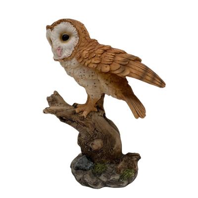 China 2021 Hot Selling Artificial Winged Owl Trunk Figurine Statue - Polyresin for sale