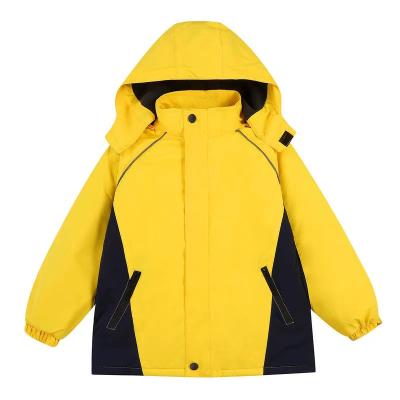 China Boys Girl Kids Anti-Wrinkle Waterproof Ski Snow Jacket Fleece Windproof Winter Jacket With Hood for sale