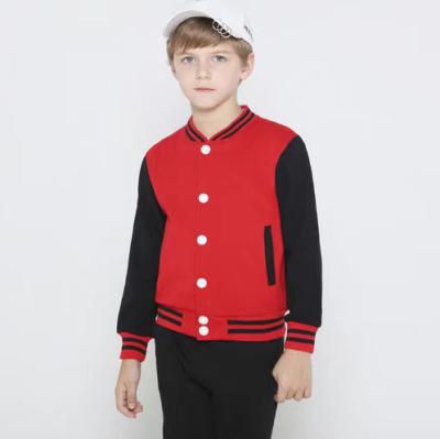 China Wholesale Custom Plain School Style Varsity Jacket Kids Baseball Boys Girls Kids Anti-Wrinkle Anti-Wrinkle Jackets 2-13 Years for sale