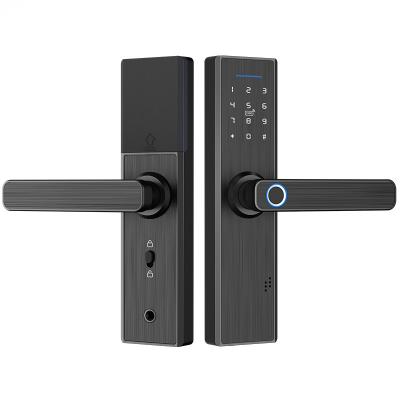 China Smart Apartment Fingerprint Door Lock Smart Security for Doors Watching Smart Door Lock with Card for Hotel for sale