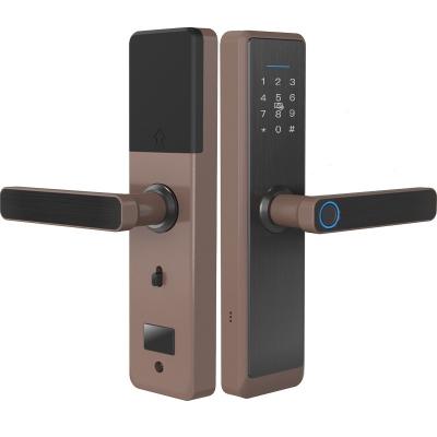 China Smart fingerprint smart remote control door lock BT wifi app apartment tuya door lock tuya smart door lock for sale