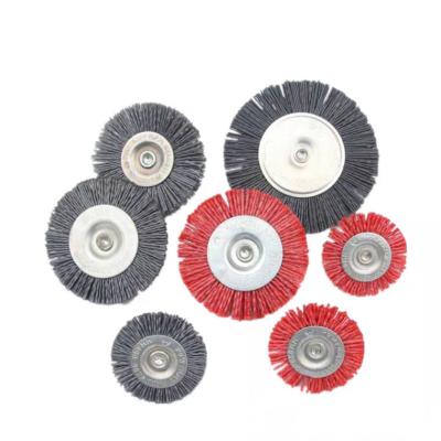 China Cleaning Abrasive Grinding Nylon Brush Polishing Stainless Steel Industrial Acceptable Red Gray 1~4inch 1