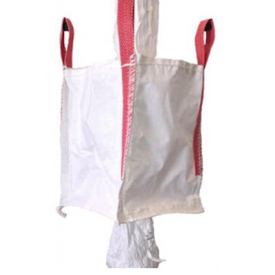 China Breathable Jumbo Bag Fleece Top Spout Bottom 4 Point Lift Handling for sale