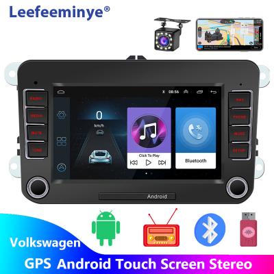 China 7 Inch Android 2 Din Car Radio FM Transmitter For Volkswagen/Golf Car/Polo/Passat/B7/B6/SEAT/Leon/Skoda 2Din Car Radio DVR Auto Radio Camera for sale