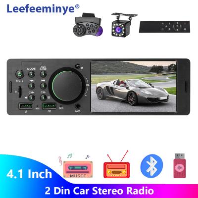 China Automotive FM Transmitter 1 Din Car FM Radio 4.1 4.0 USB RCA AUX. Inch Car Stereo MP5 Player With Car Radio Remote Rear View Camera for sale