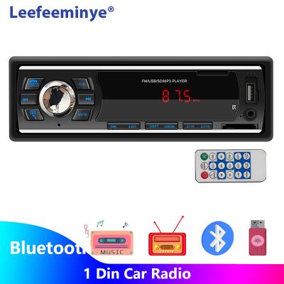 China Single Din Car Stereo FM Transmitter with Auxin FM Handsfree Calling MP3 Player and USB Port Radio Receiver 1 Din Car Radio for sale