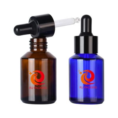 China 15ml 1oz 2oz 30ml Shoulder Skin Care Packaging Multifunctional High End Oblique Serum Essential Oil Dropper Bottle for sale