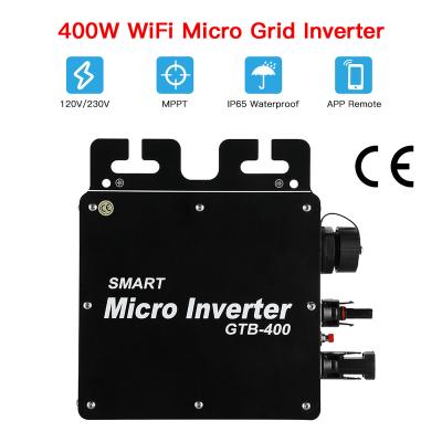 China mobile phone monitoringGTB-400 smart micro smart inverter monitoring smart micro APP inverter intelligent grid inverter 260*220*70MM for sale