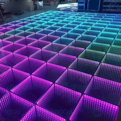 China Theme Park Connection Wireless Disco DJ RGB Led Starlit Effect Digital Dance Floor for sale