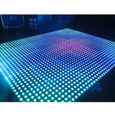 China 3d theme park infinity mirror video light led dance floor for sale