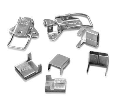 China Easy Installation 13mm Stainless Steel SS304 Fender Seal Buckles With Anticorrosive 1 Steel Strapping 2 for sale