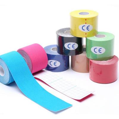 China Multicolor Precut Cotton Or Rayon Sports Therapy Treatment Kinesiology Tape Correction Tape Shoulder Muscle Kinesiology Tape for sale