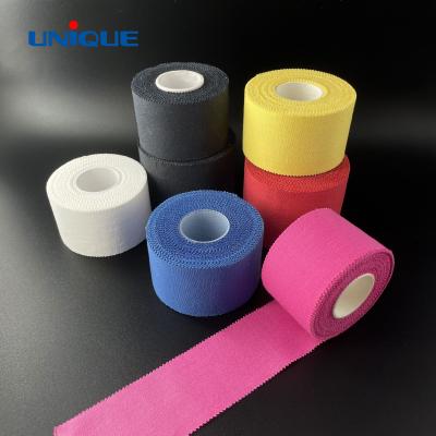 China Best Cotton+ Hot Melt Adhesive Selling 5cm*10m Strongly Stretchable Hypoallergenic Comfortable Sports Rigid Tape for sale