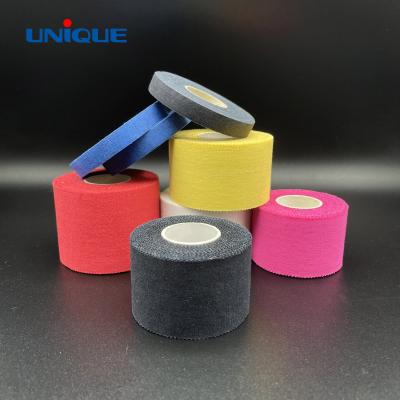 China Cotton OEM Made Sports Protecting And Supporting Good Tensile Strength Latex Free Elastic Or Rigid Adhesive Rayon Fabric Sports Tape for sale