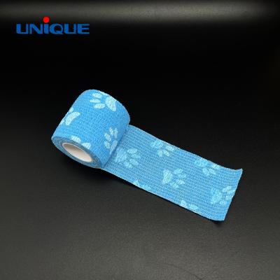 China Bulk Wholesale Veterinary Wrap Nonwoven OEM ODM Elastic Medical Cohesive Bandage for sale