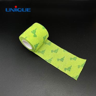 China Factory Wholesale Free Samples Non Woven 5cm*4.5m Customized Colored Cohesive Bandage for sale