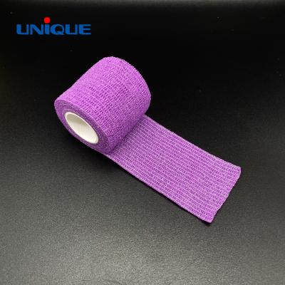 China Low Price Non Woven Elastic Non Woven Self Adhesive Easy To Tear Cohesive Bandage for sale