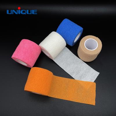 China Factory Hot Sale Non Woven Vet Breathable Colorful Soft Nonwoven Cohesive Bandage for sale