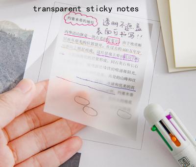 China Self-adhesive notepad, office and school supplies transparent adhesive, waterproof, self-adhesive for sale